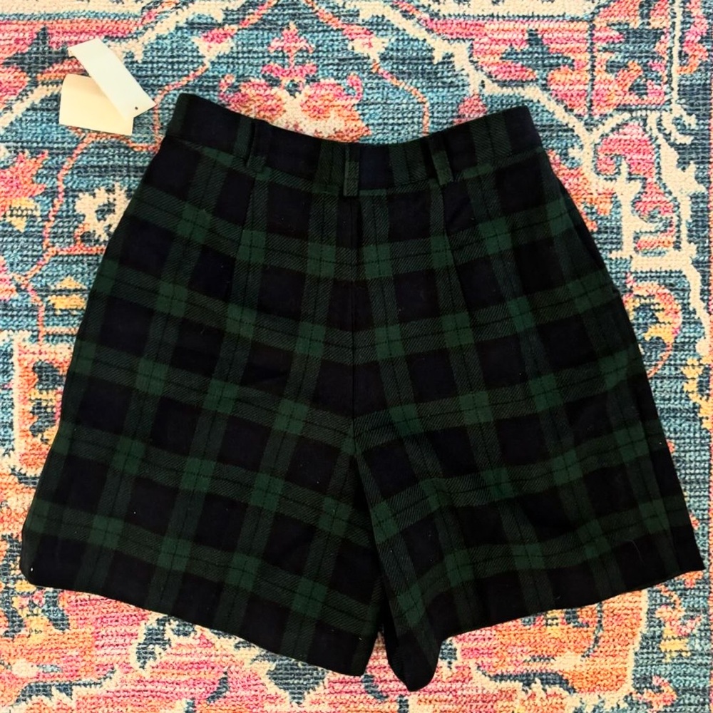 NWT Vintage Bridgewater classics wool shorts in black watch plaid. - Picture 3 of 5